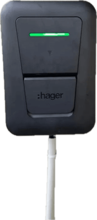 Borne Hager posée par nos techniciens
